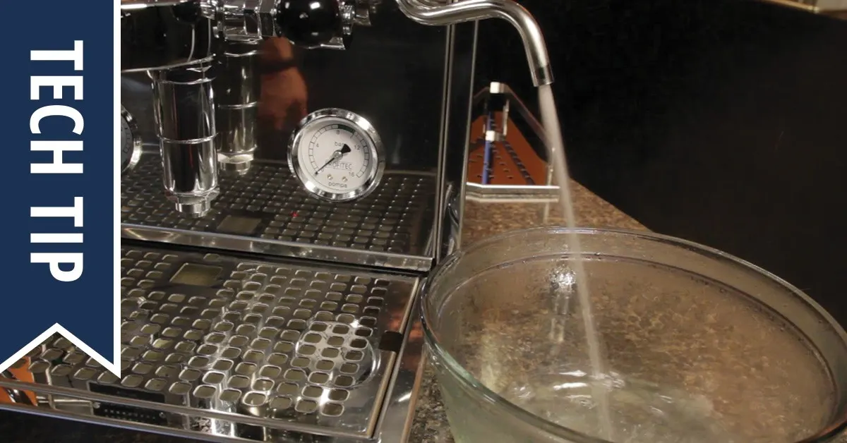 Scale build-up in a coffee machine